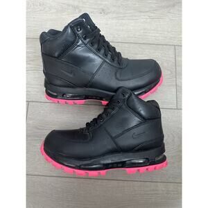 Nike ACG goadome boots leather waterproof black pink size 6y